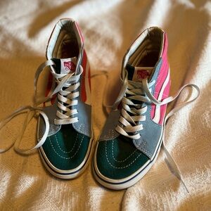 Women’s Multicoloured VANS. Perfect condition, soles look brand new.